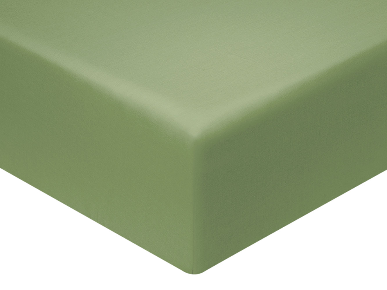 Простыня Простыня на резинке Бетани сатин зеленая Бетани зеленый на резинке фото 1