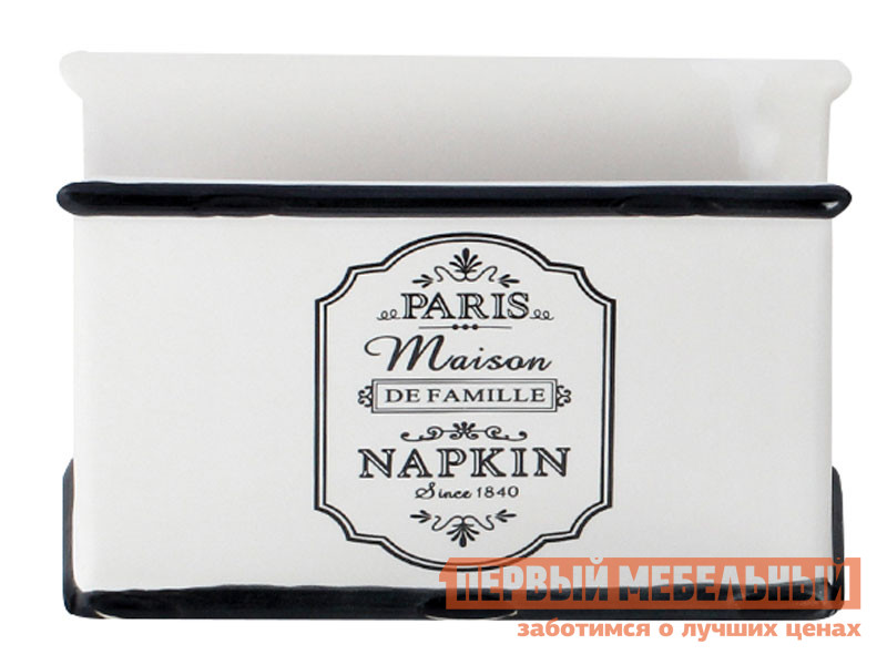 Аксессуар для сервировки и хранения  MR-20030-44 Салфетница Paris Maison Белый Оптидом 125704