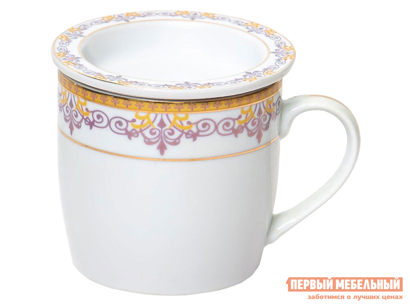 

Кружка Минкар Белый с рисунком, фарфор, Минкар Белый с рисунком, фарфор