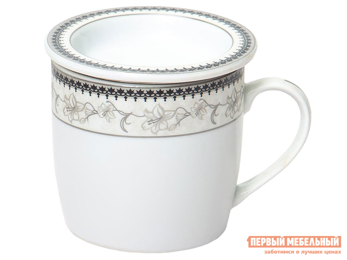 

Кружка Киффа Белый с рисунком, фарфор, Киффа Белый с рисунком, фарфор
