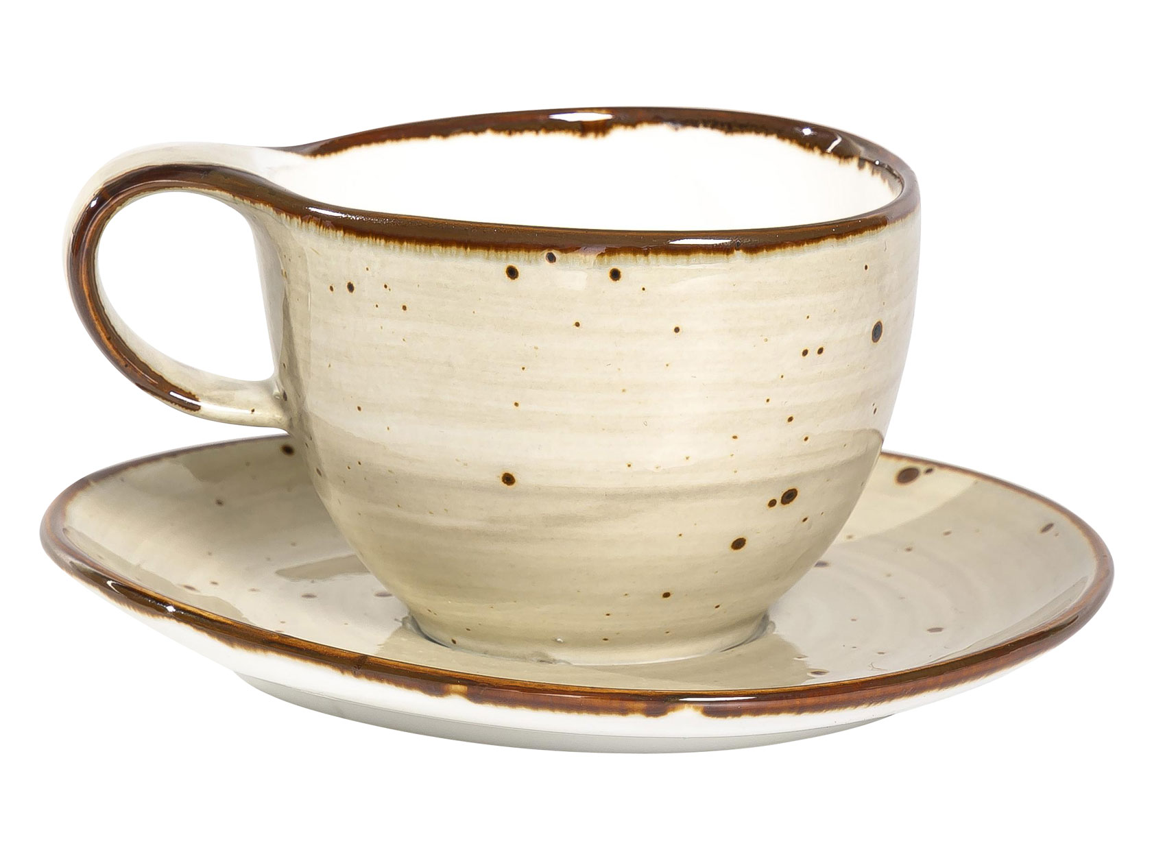 Чайная пара ХОРЕКА ГРАФИТ, набор чайный (2) чашка 250мл + блюдце 160х150мм, индивид.упаковка - гофрокороб Хорека Графит фото 1
