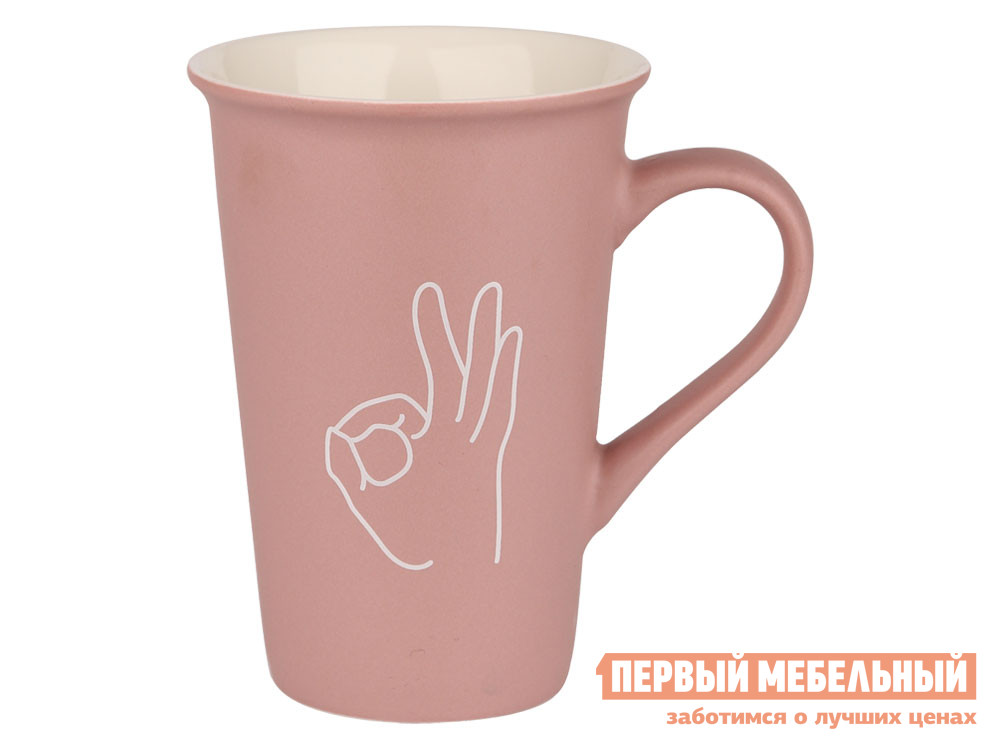 

Кружка Ветс Окей Розовый матовый, Ветс Окей Розовый матовый