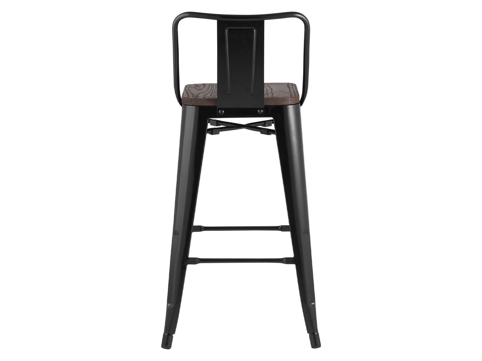 Барный стул  Толикс Темное дерево / Черный глянцевый, металл от Первый Мебельный
