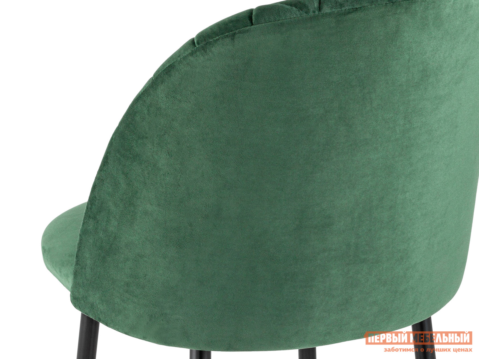 Барный стул  Марсель Зеленый, велюр / Черный, металл от Первый Мебельный