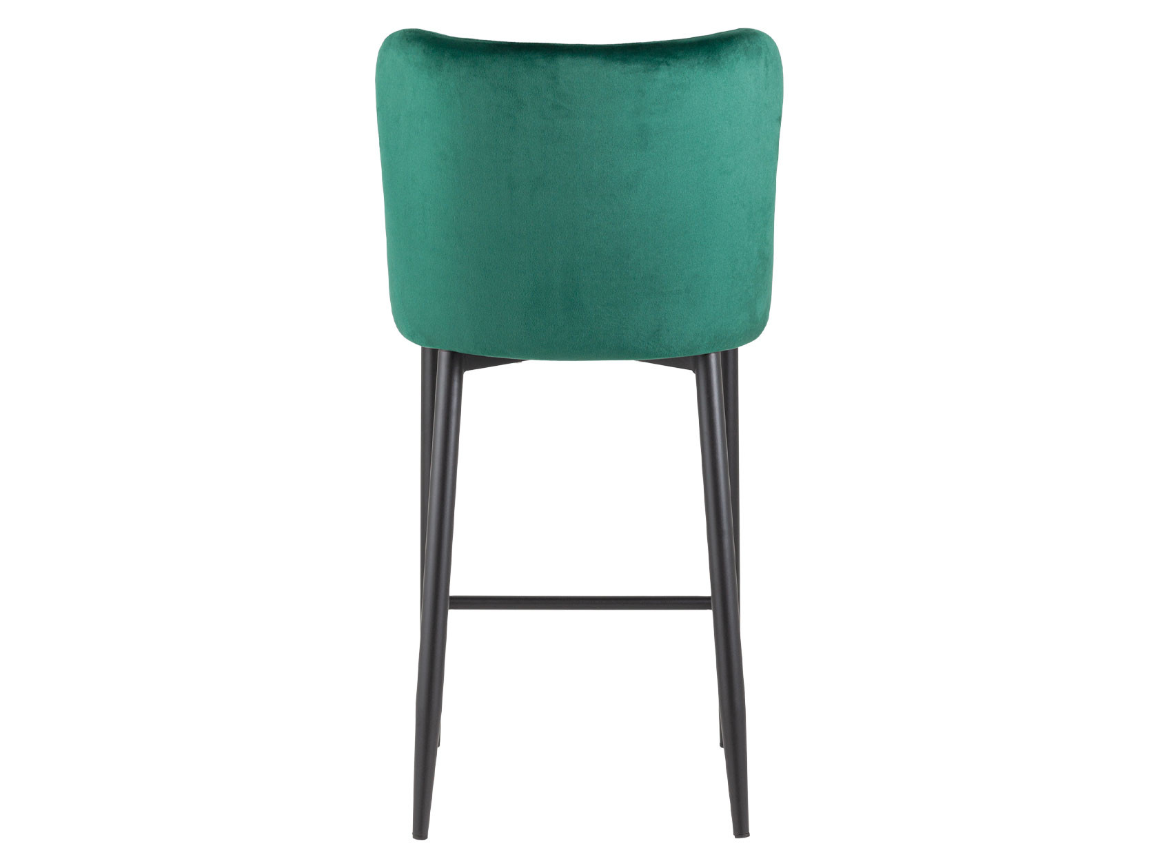 Барный стул  Ститч Изумрудный, велюр / Черный, металл от Первый Мебельный