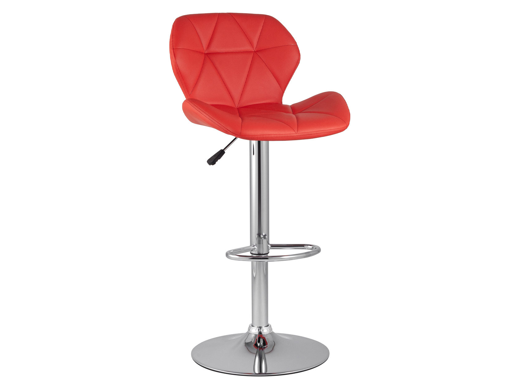 Барный стул  Бон Красный, экокожа / Хром от Первый Мебельный