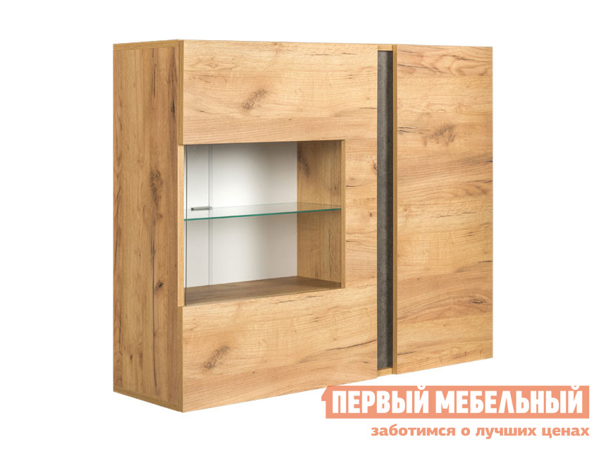 

Шкаф-витрина Арчи Дуб золотой CRAFT / Камень темный, Светлое дерево, Арчи Дуб золотой CRAFT / Камень темный