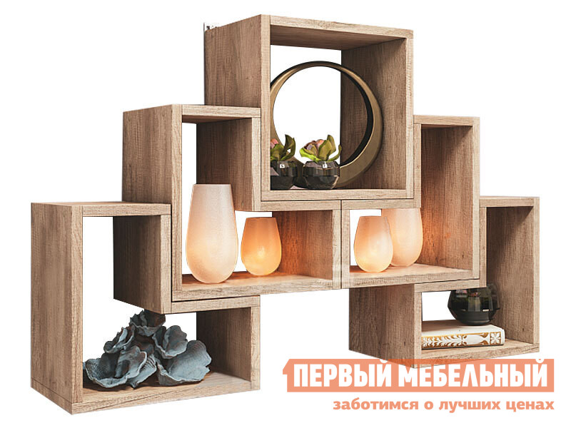 

Настенная полка Смарт 1 Крафт, Коричневое дерево, Смарт 1 Крафт