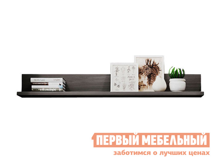 

Настенная полка Полка навесная 1300 Парма НЕО Лиственница темная, Серый, Полка навесная 1300 Парма НЕО Лиственница темная