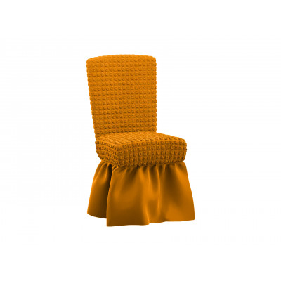 Чехол для мебели  Чехол на комплект из 6 стульев жатка Горчичный, жатка