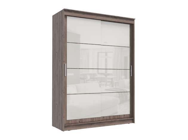 Шкаф-купе Гранд Лакобель белый