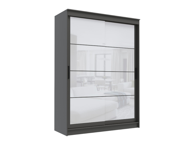 Шкаф-купе Гранд Лакобель белый