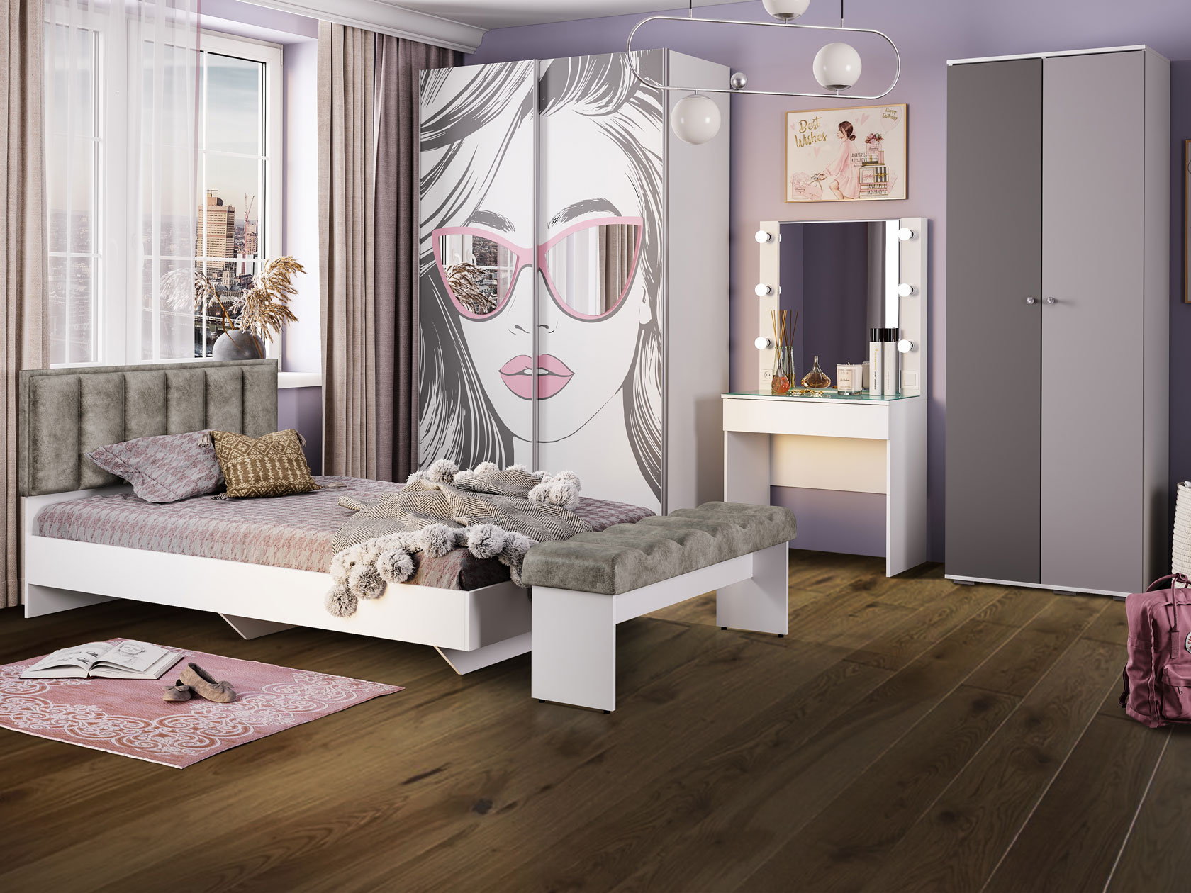 Спальный гарнитур Лилия БТС