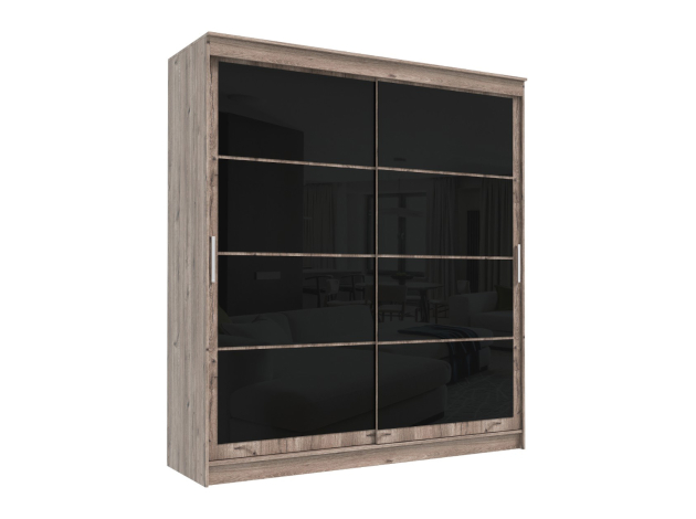 Шкаф-купе Гранд Лакобель черный