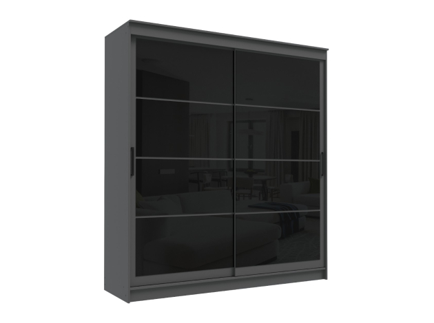 Шкаф-купе Гранд Лакобель черный