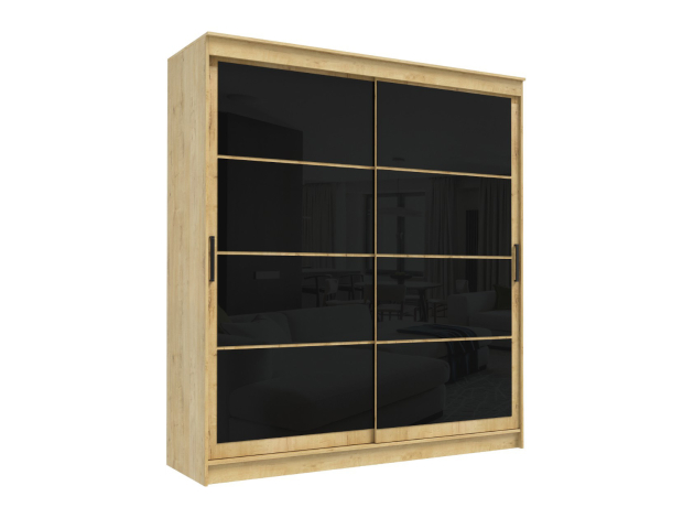 Шкаф-купе Гранд Лакобель черный