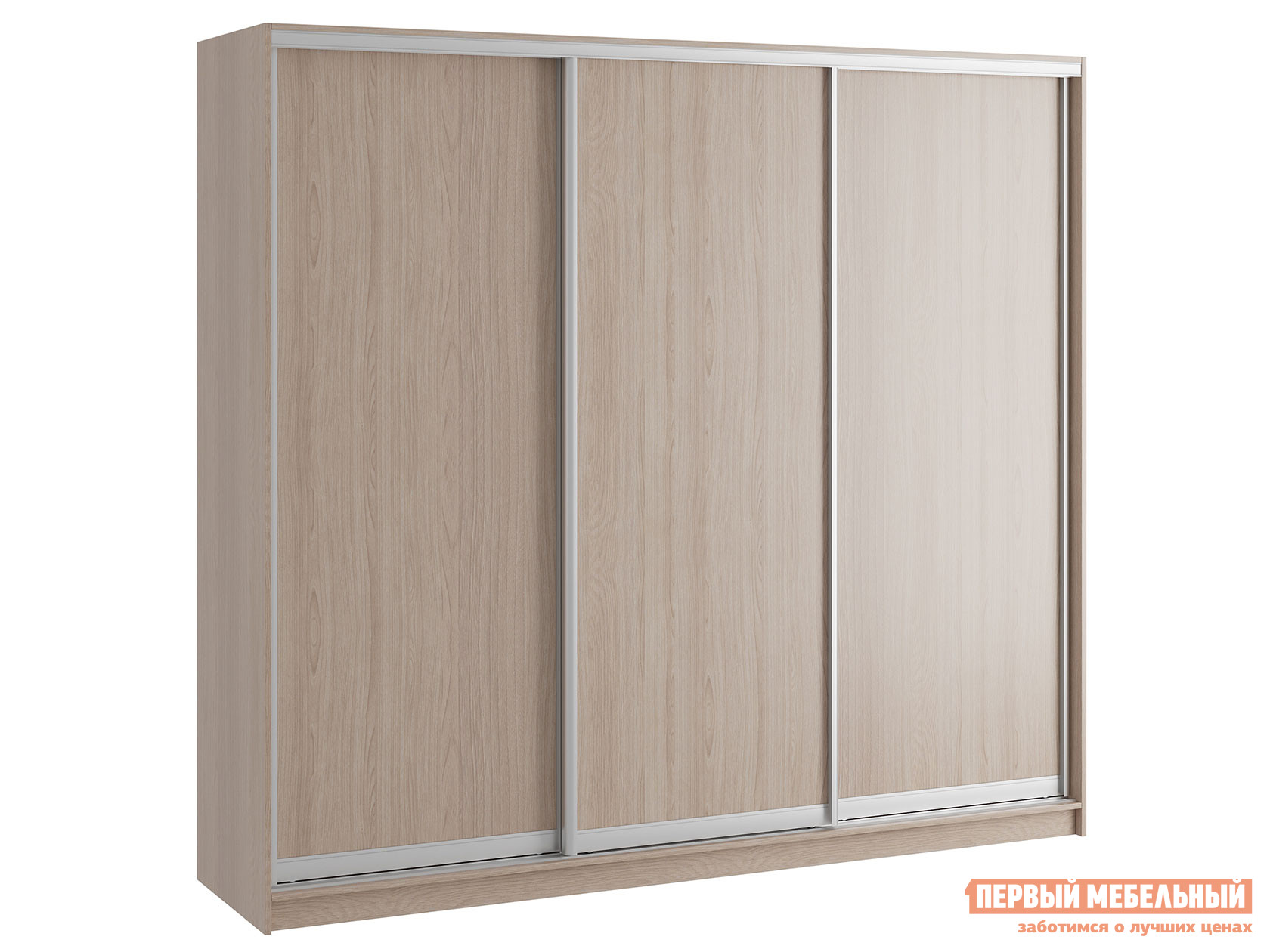 Шкаф-купе  Шкаф-купе Командор 180, 210, 240 (Женева) Ясень Шимо светлый, 2400 мм, 600 мм, Стандарт