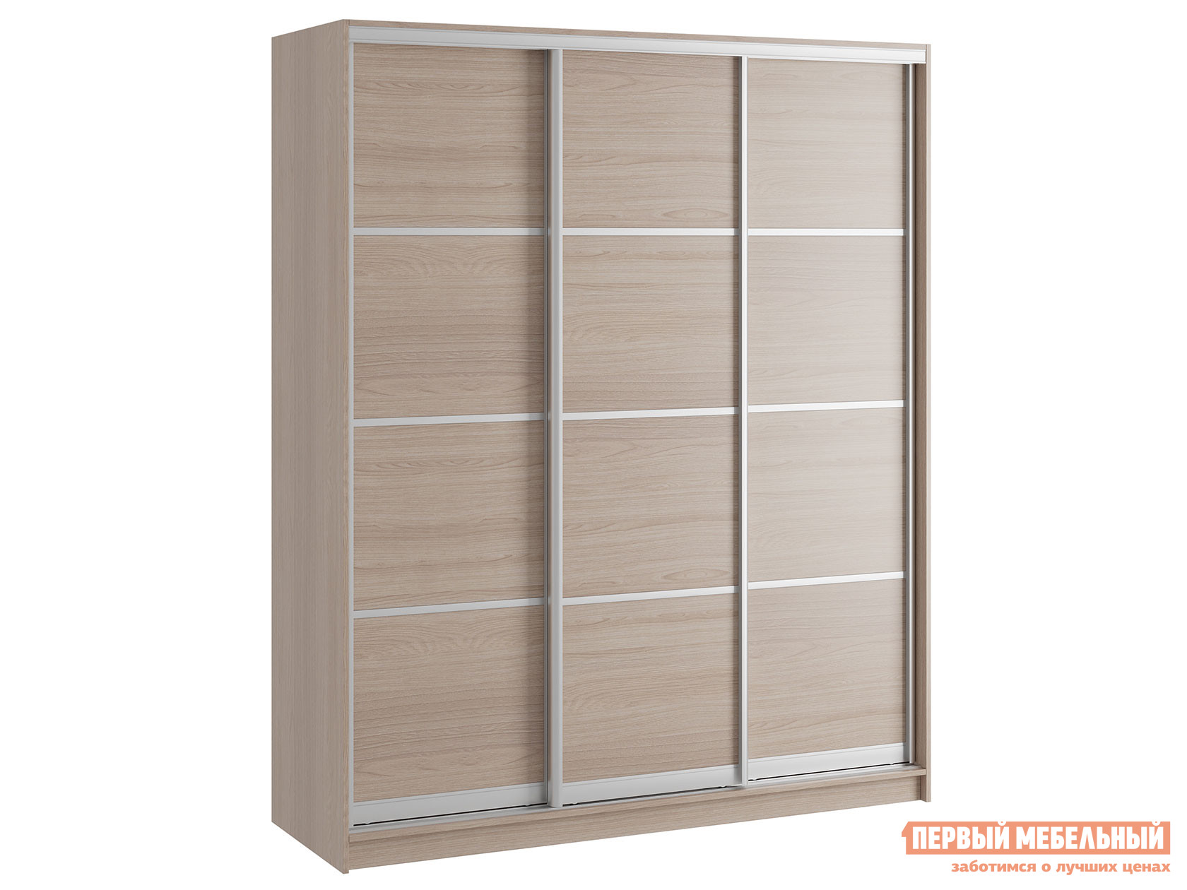 Шкаф-купе  Командорс Н3 Ясень Шимо светлый, 1800 мм, 2200 мм, 450 мм, Стандарт