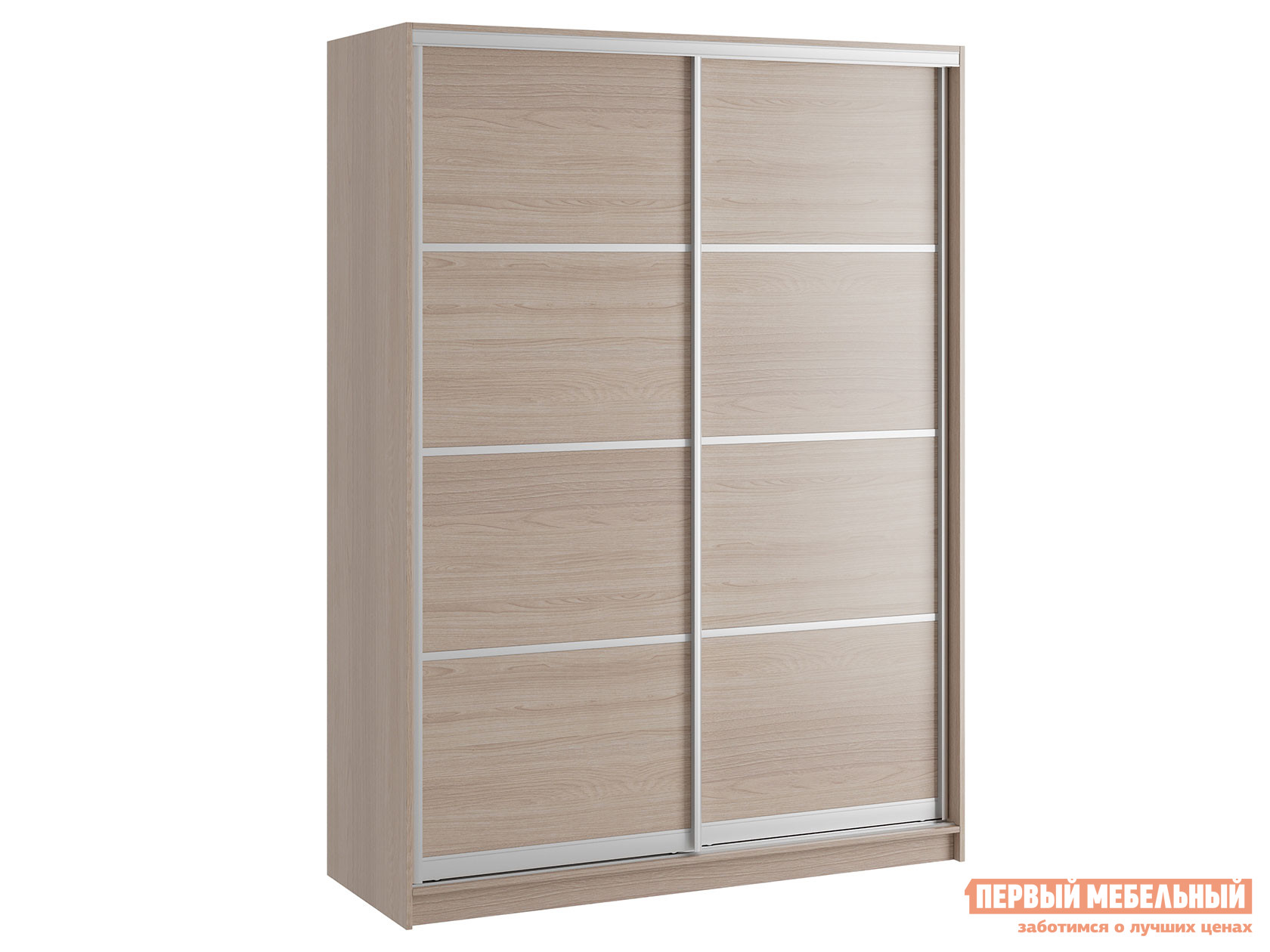 Шкаф-купе  Командорс Н1 Ясень Шимо светлый, 1600 мм, 2200 мм, 450 мм, Стандарт