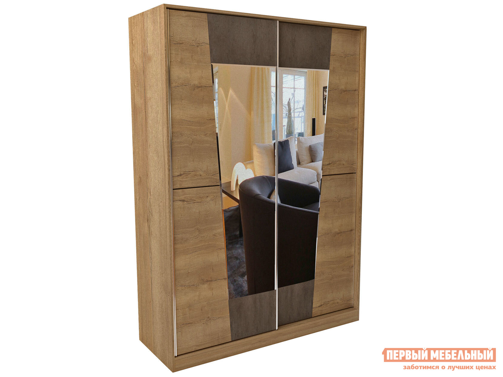 

Шкаф-купе Стреза Дуб Галифакс / Бетон Чикаго, Темное-светлое дерево, Стреза Дуб Галифакс / Бетон Чикаго