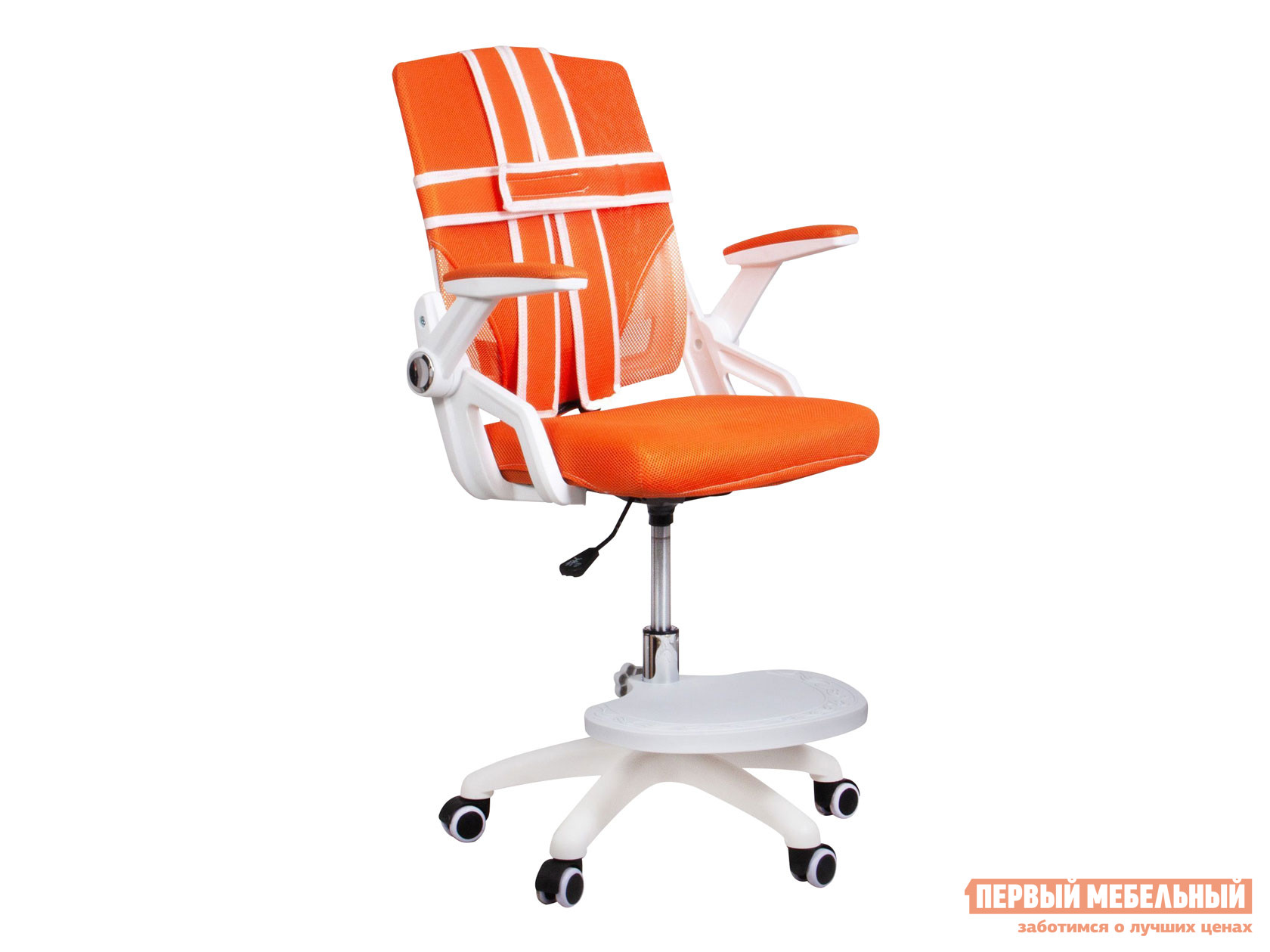 Детское компьютерное кресло  MOON Оранжевый, ткань