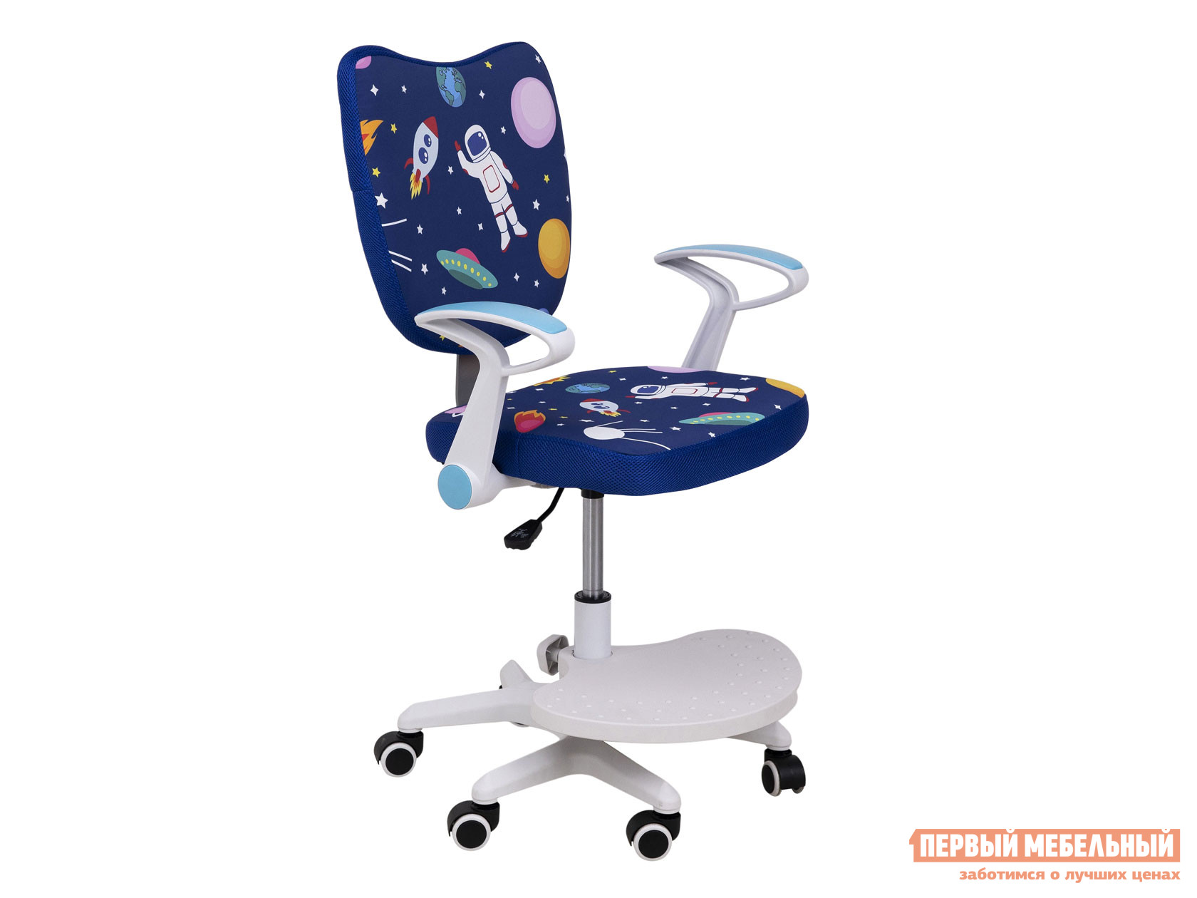 Детское компьютерное кресло  CATTY Синий космос, ткань