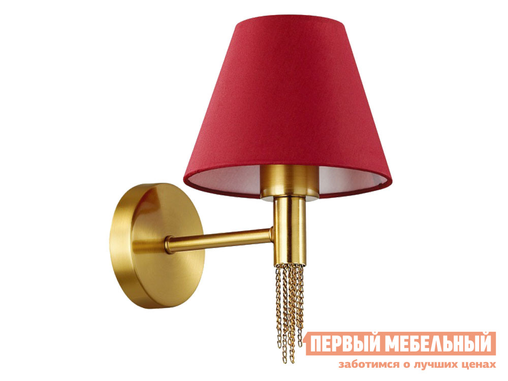 

Бра VANESSA 4514/1W Античная латунь / Красный, VANESSA 4514/1W Античная латунь / Красный