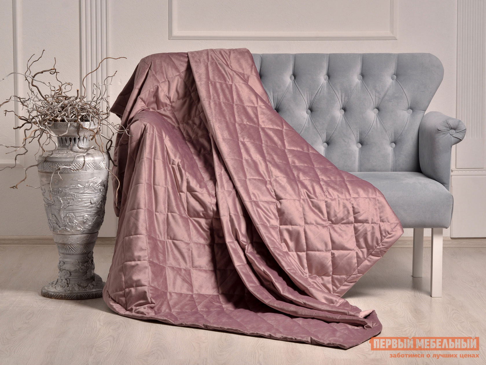 Покрывало  Калиста Фиолетовый, велюр, 2000 X 2200 мм