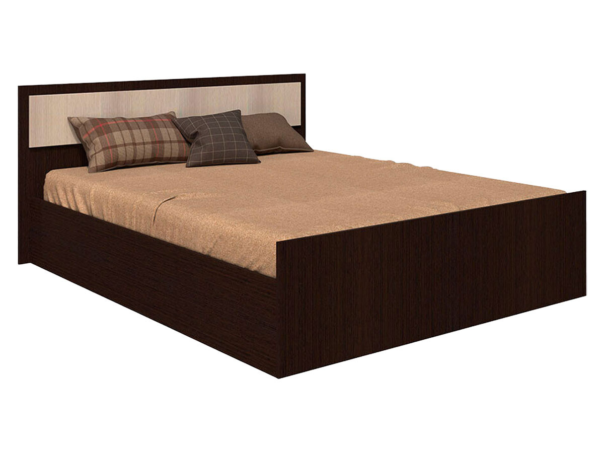 Односпальная кровать  Фиеста Венге / Лоредо, 120х200 см, С реечным основанием