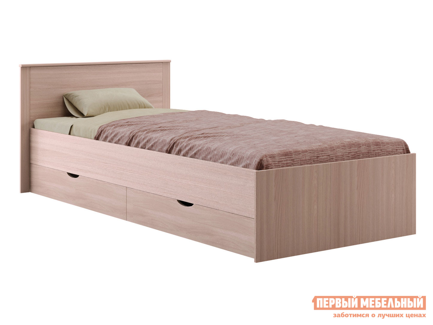 Односпальная кровать  Мелисса Шимо светлый, 80х200 см
