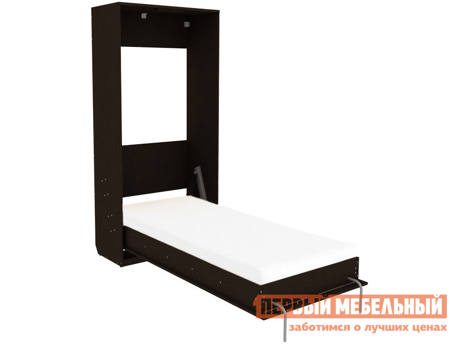 Односпальная кровать  Мерлен с ПМ Венге / Дуб Атланта, 90х200 см