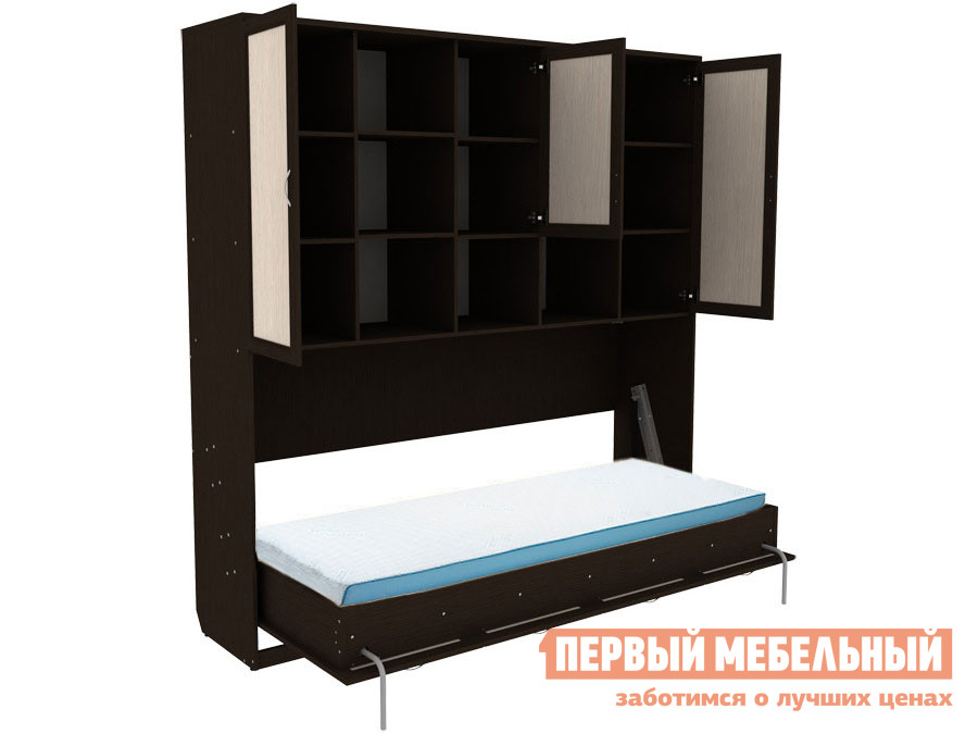 

Односпальная кровать Мерлен К03 Венге / Молочный дуб, Темное-cветлое дерево, Мерлен К03 Венге / Молочный дуб, 900 Х 2000 мм