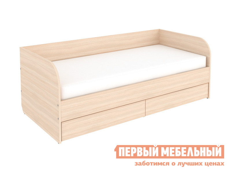 Односпальная кровать  Мерлен 90х200 Молочный дуб
