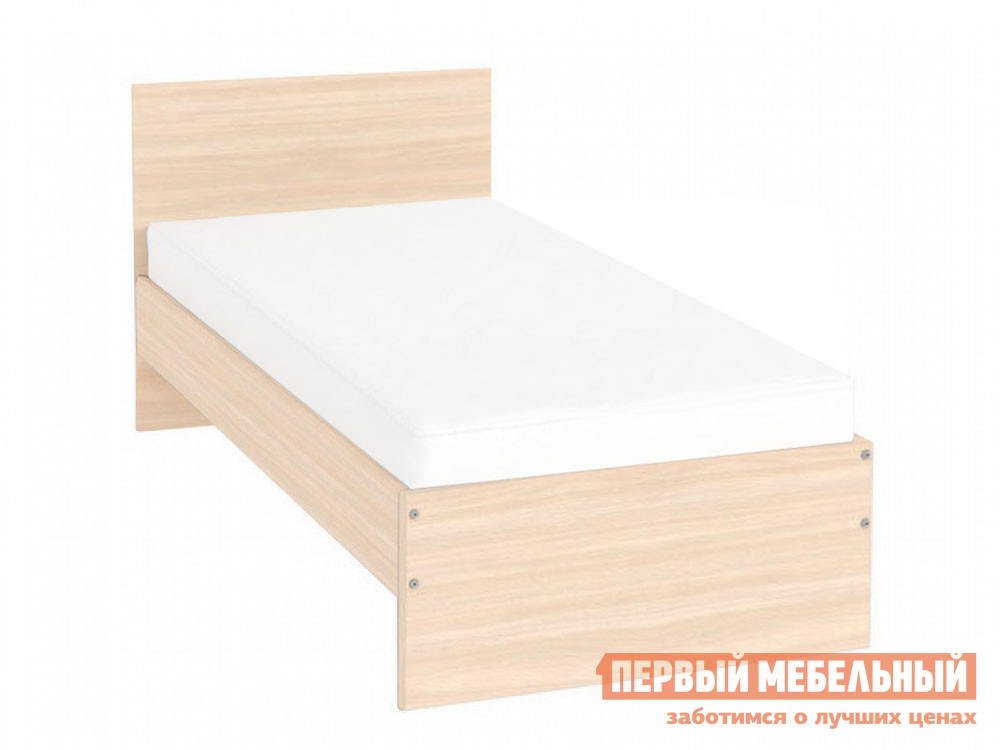 Односпальная кровать  Мерлен Молочный дуб, 90х200 см