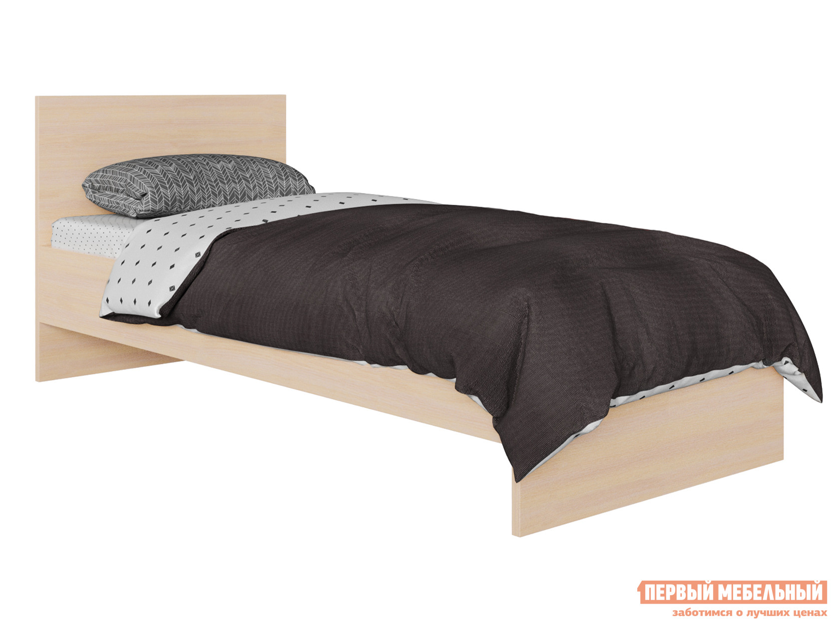 Односпальная кровать  Мерлен Молочный дуб, 90х200 см
