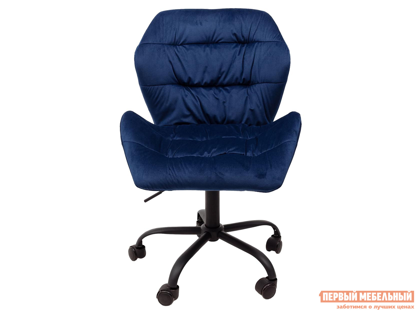Офисное кресло  YUKON Темно-синий, велюр от Первый Мебельный