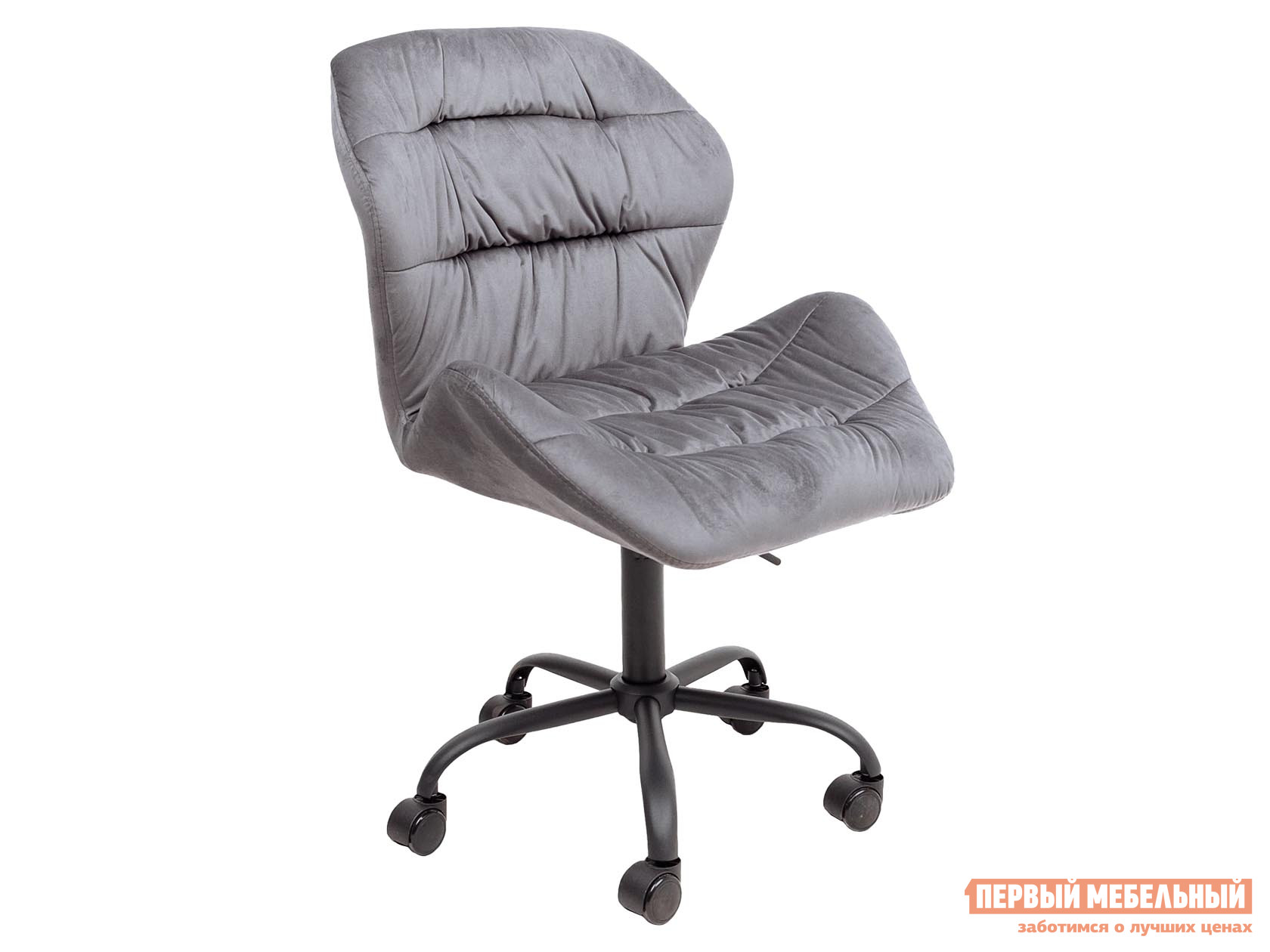 Офисное кресло  YUKON Темно-серый, велюр