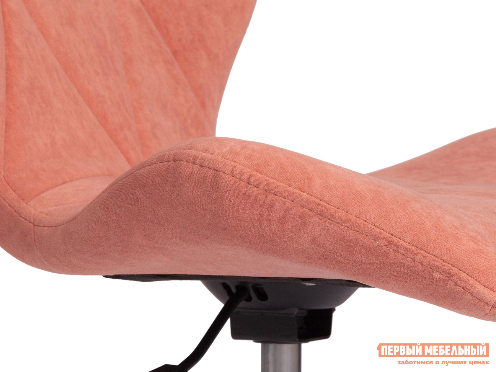 Офисное кресло  SELFI Розовый, флок от Первый Мебельный