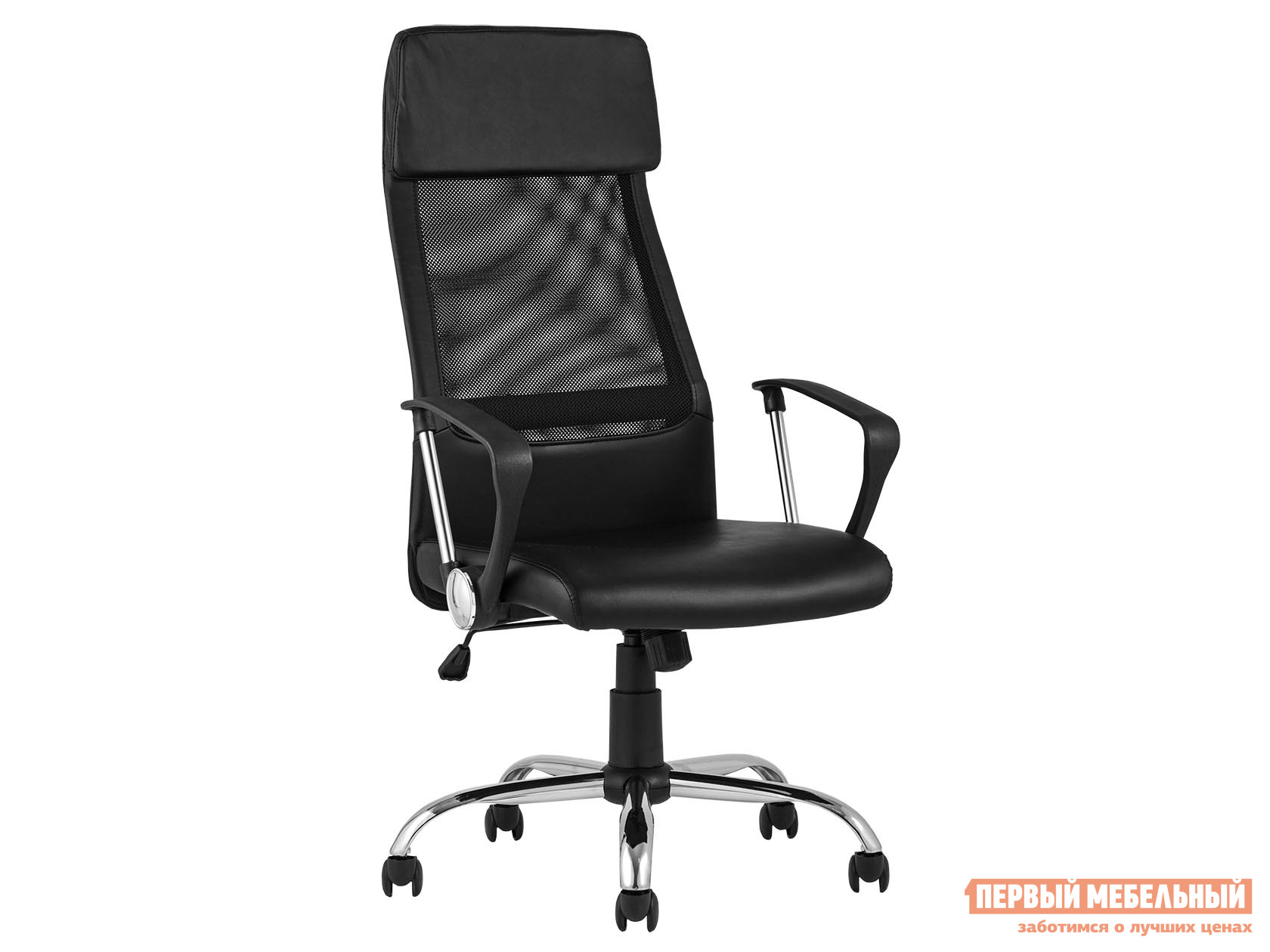 

Офисное кресло TopChairs Bonus NEW Черный, экокожа / Черный, сетка, TopChairs Bonus NEW Черный, экокожа / Черный, сетка