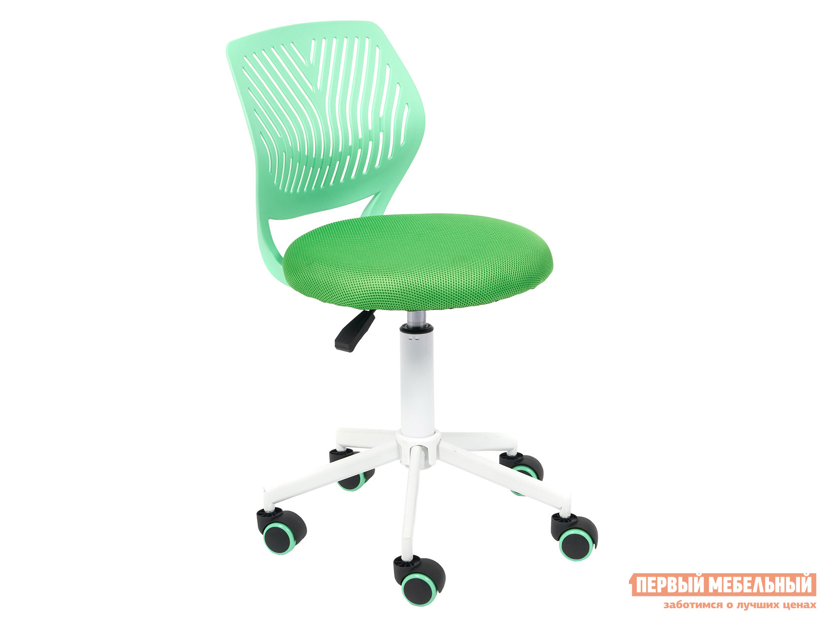 Детское компьютерное кресло  FUN Зеленый, пластик / ткань