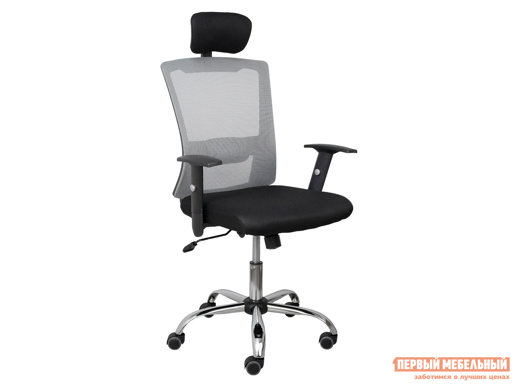 Офисное кресло  SIRIUS Черный, ткань / Серый, сетка