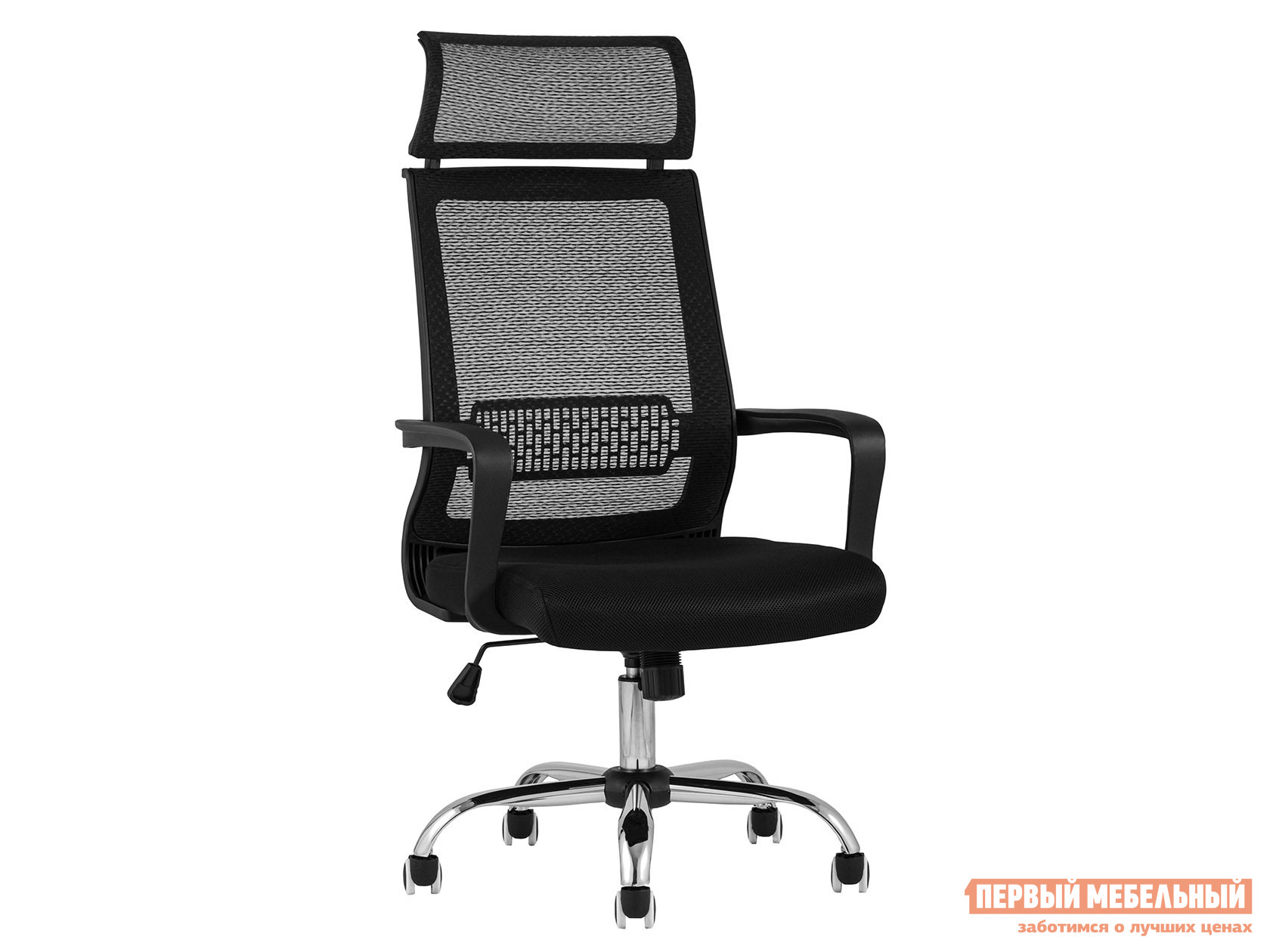 Офисное кресло  TopChairs Style Черный, сетка / Черный, сетка от Первый Мебельный