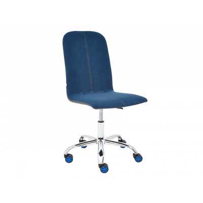Офисное кресло  Офисное кресло RIO Синий, флок / Серый, кожзам