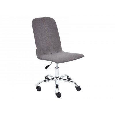 Офисное кресло  Офисное кресло RIO Серый, флок / Серый, кожзам