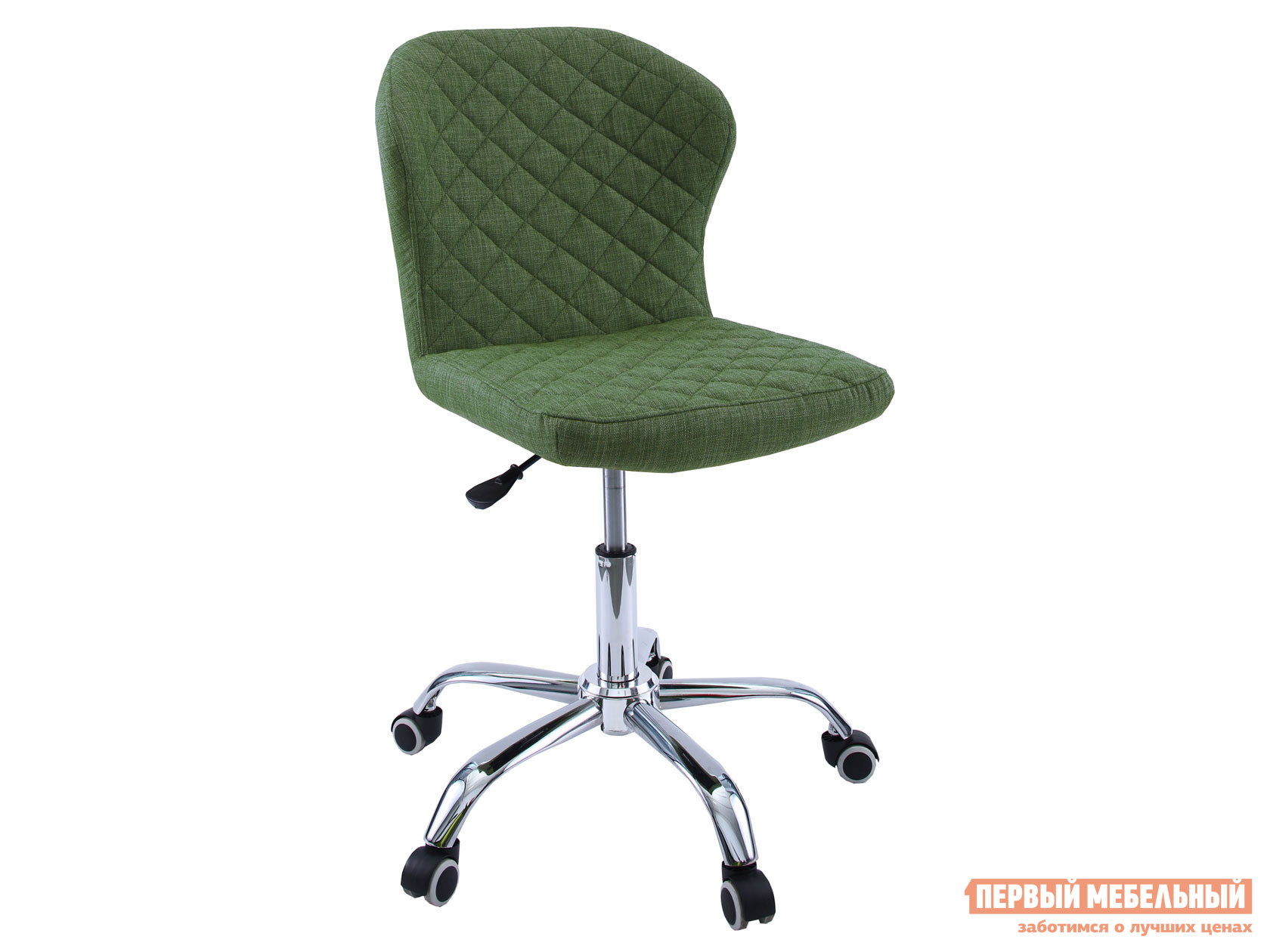 Офисное кресло  Dikline KD31 Ткань Elain №16 зеленый, рогожка, ромб