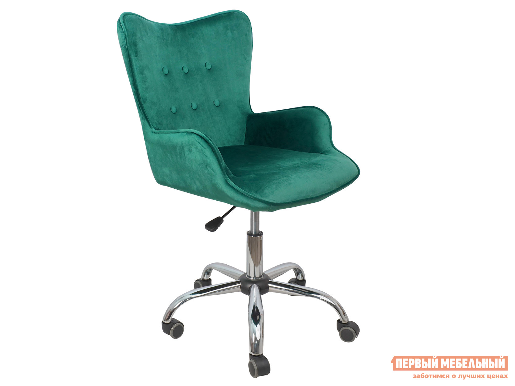 Офисное кресло  BELLA Темно-зеленый, велюр от Первый Мебельный