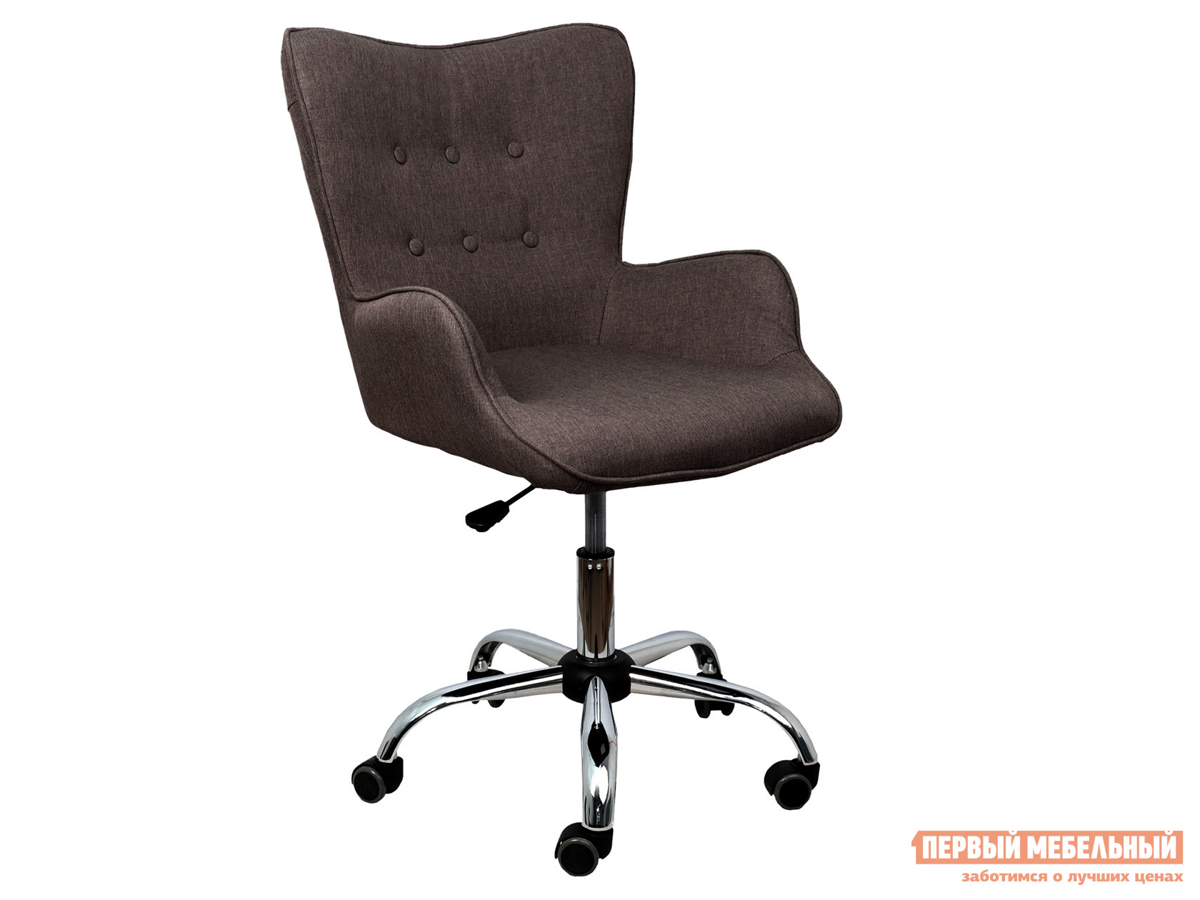 Офисное кресло  BELLA Серо-коричневый, ткань