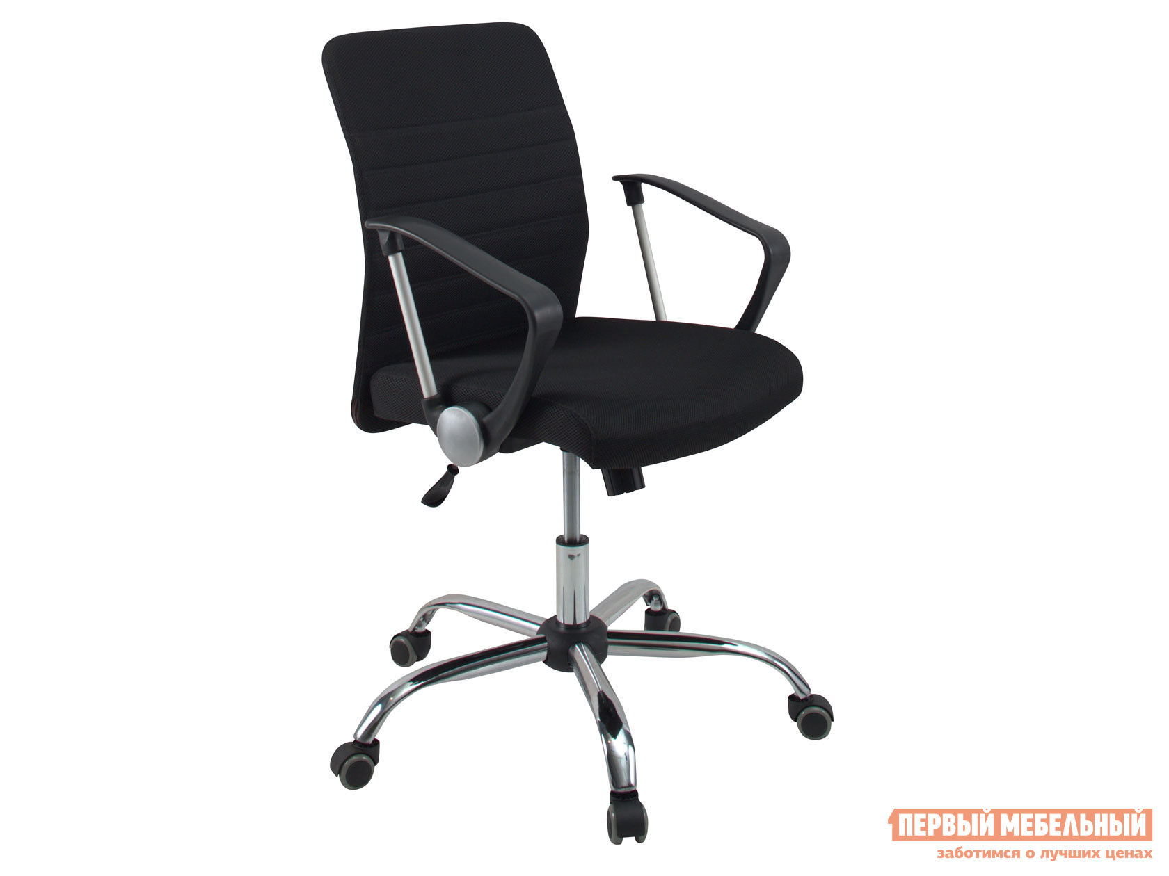 Офисное кресло  Офисное кресло Dikline SN112 Черный, сетка / Черный, пластик / Хром, металл
