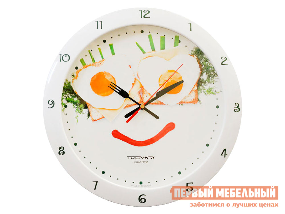 

Часы Глазунья Белый, пластик, Глазунья Белый, пластик