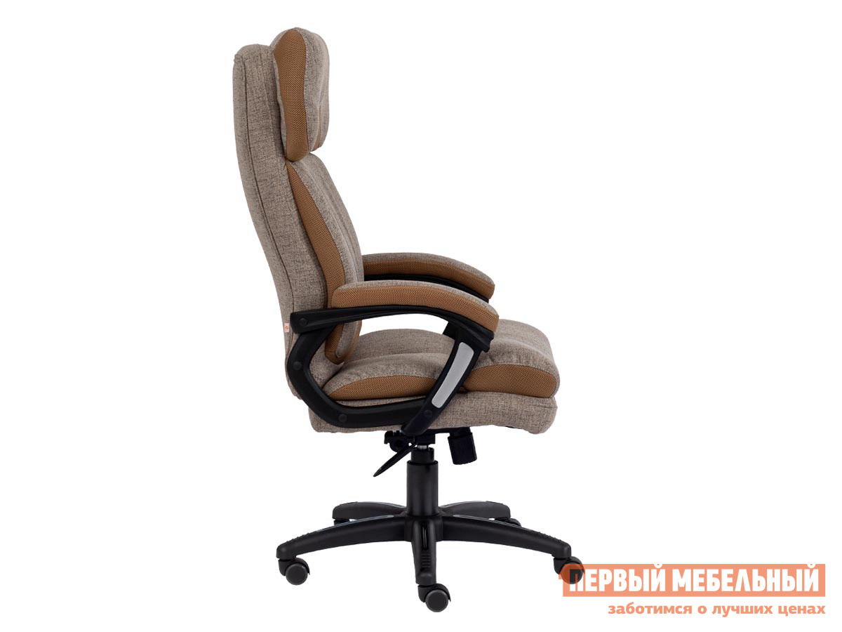 Кресло руководителя  DUKE Светло-коричневый, ткань / Бронзовый, ткань от Первый Мебельный